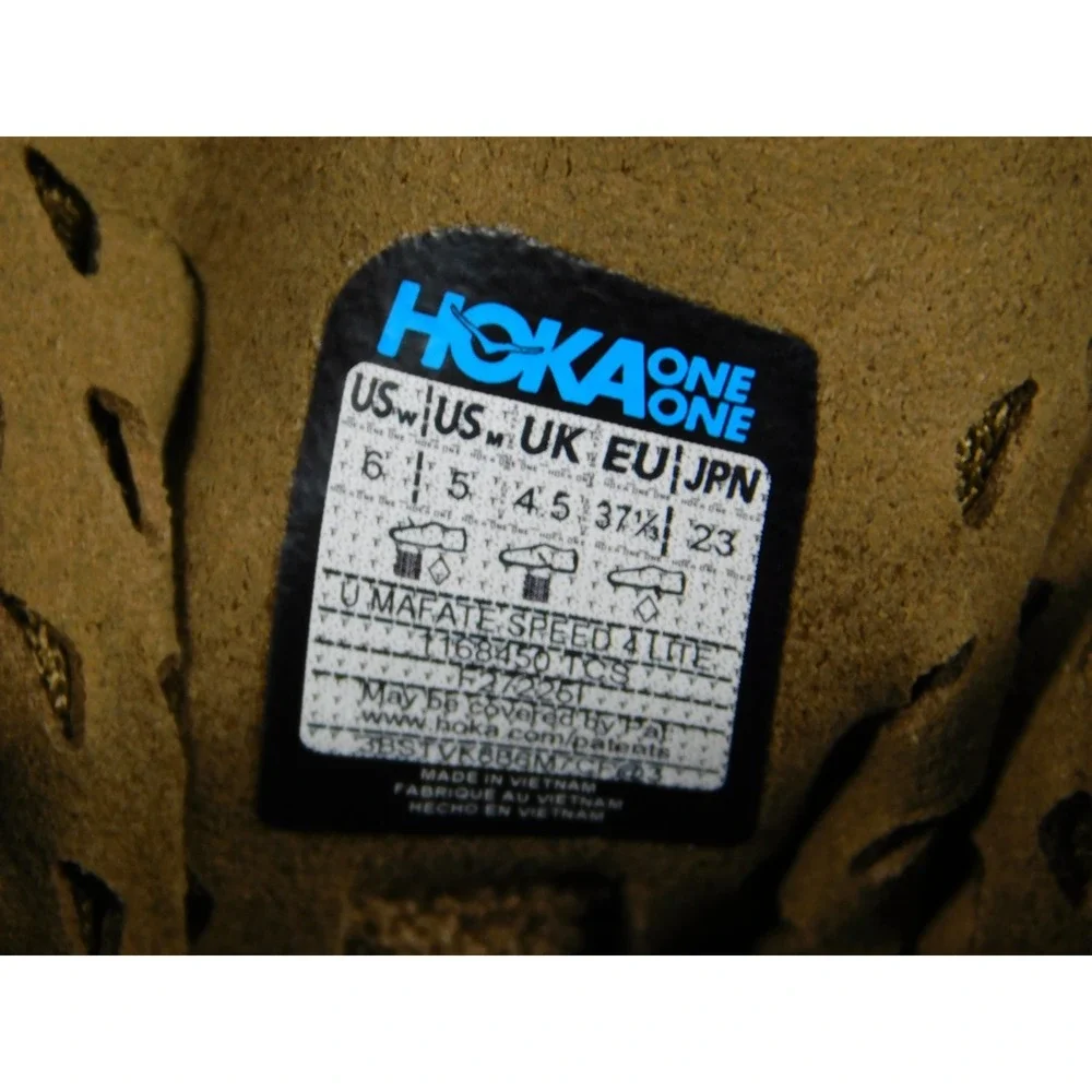 Hoka Mafate Speed 4 Lite Tree Bark Cast Iron 1168450 Mens 5 Womens 6 Trail Shoe